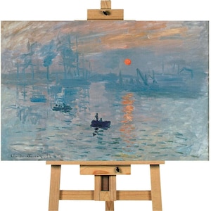 Claude Monet Impression Sunrise Canvas Wall Art Picture Print