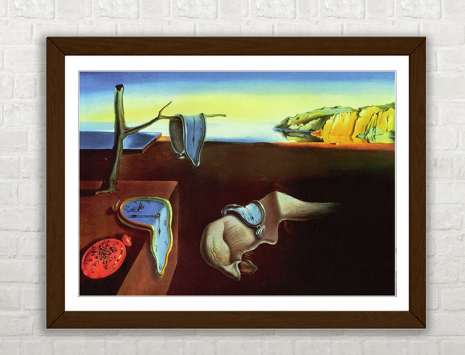 Dali Persistence of Memory Framed Print Wall Art Picture A1 A2 A3
