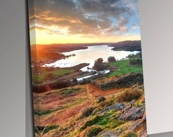 Lake District Portrait Canvas Wall Art Picture Print