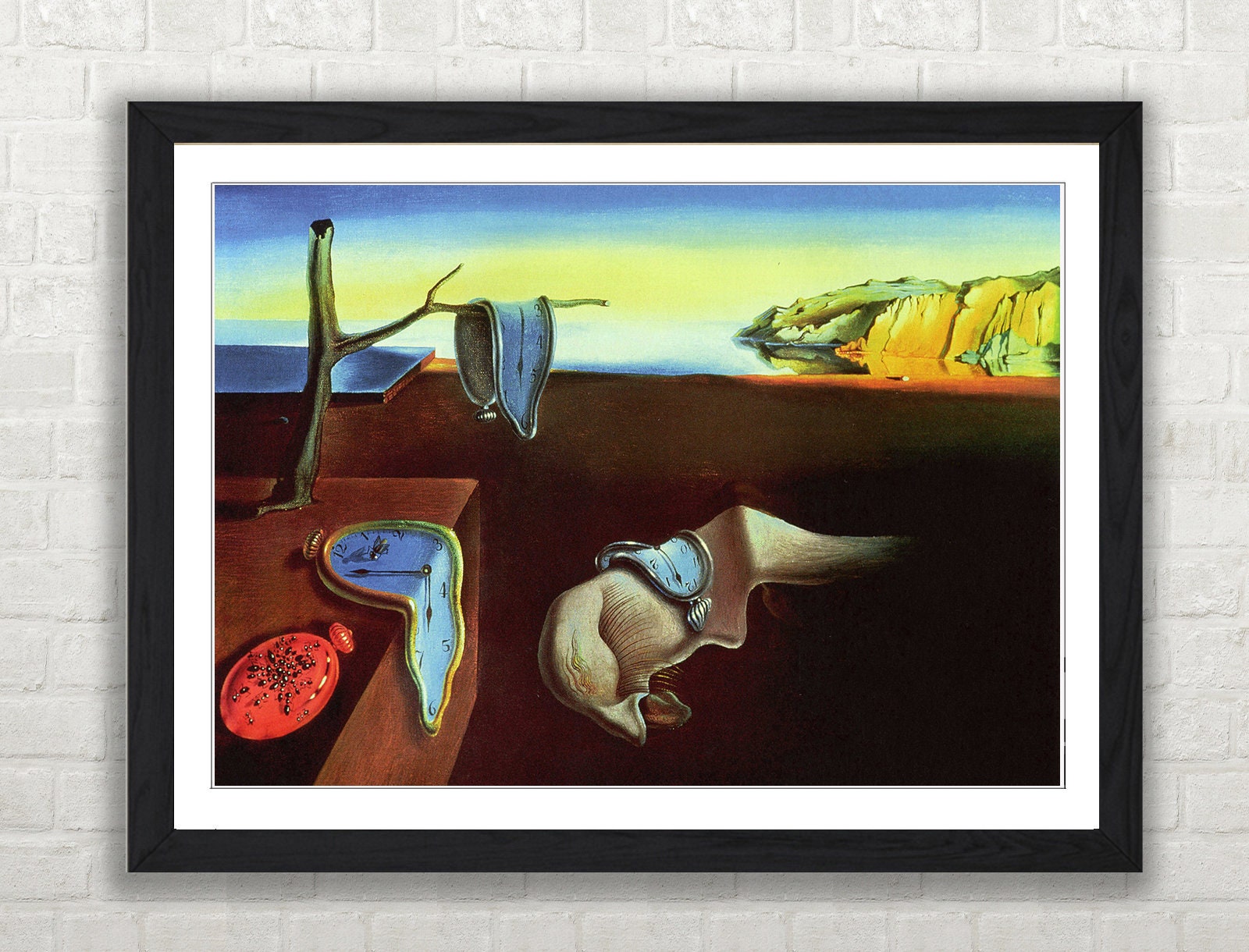 Dali Persistence of Memory Framed Print Wall Art Picture A1 A2 A3