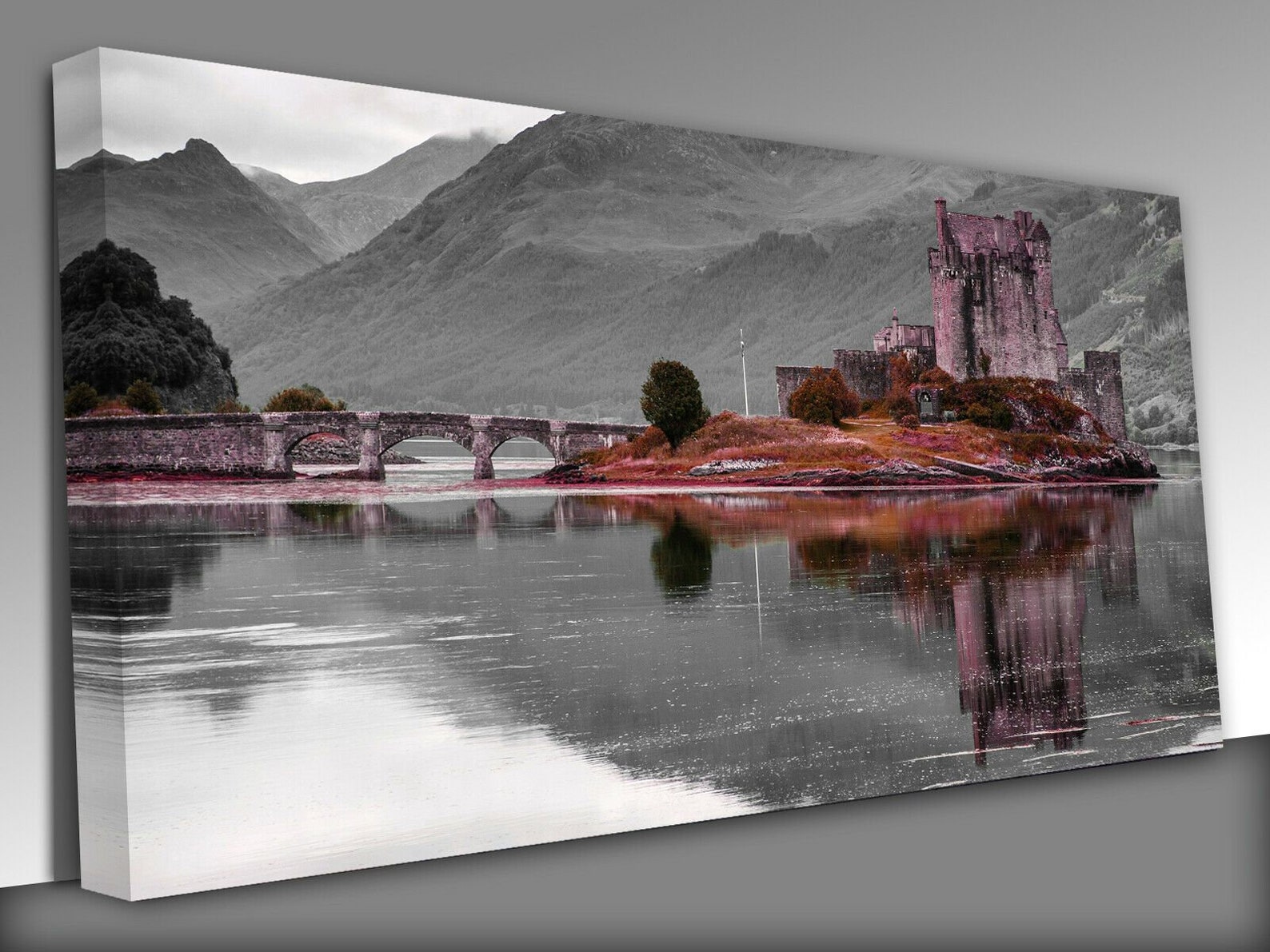 Eilean Donan Castle Scotland Panoramic Canvas Wall Art Etsy