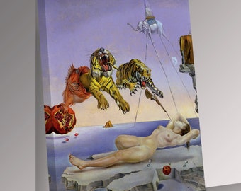 Salvador Dali - Tigers Canvas Wall Art Picture Print