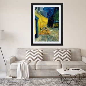 Van Gogh Cafe Terrace at Night Framed Print Wall Art Picture A1 A2 A3 Size image 2