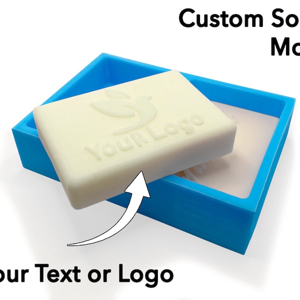 Custom Soap Mold Your Logo or Text or Name | Personalized custom Silicone Soap Mold for Soap Making