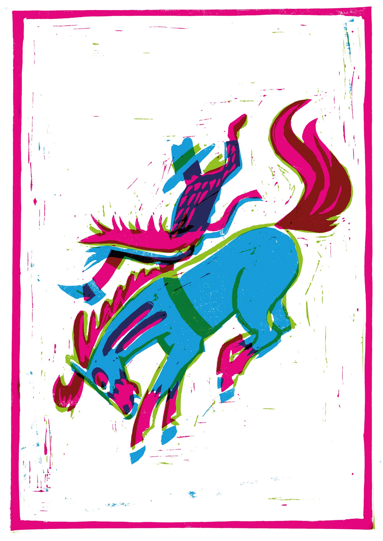 Cute Rodeo Print Rodeo Art Print - Etsy