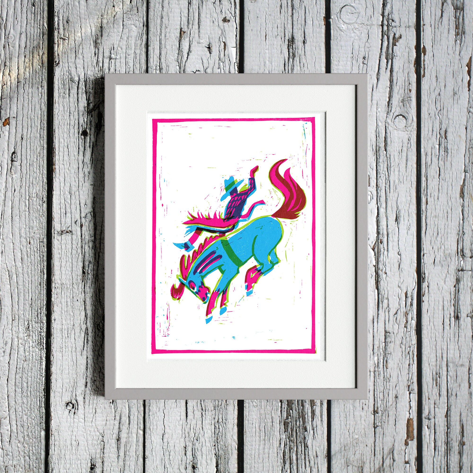 Cute Rodeo Print Rodeo Art Print - Etsy