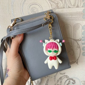 Handmade Keychain by Air Dry Clay. 8cm (3&#39;&#39;) Height