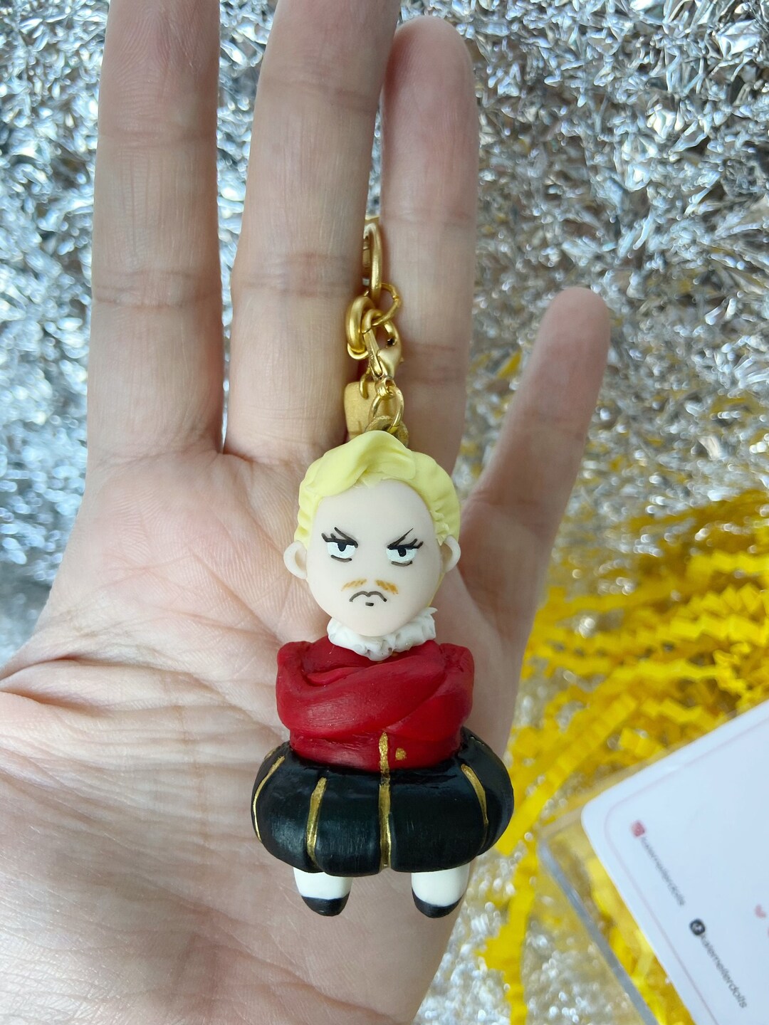 Underworld King Handmade Keychain by Air Dry Clay 7cm (2,5'') Height - Etsy