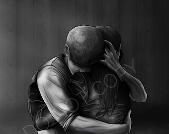 Aaron Warner and Juliette Ferrars print - Shatter Me series