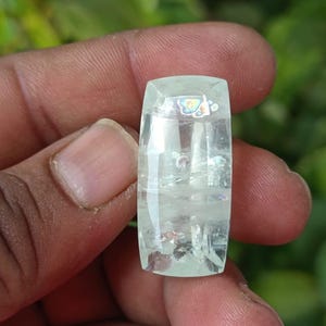 Natuurlijke orthoklaas edelsteen: Rainbow Sunshine Cushion Cut, 44 karaat