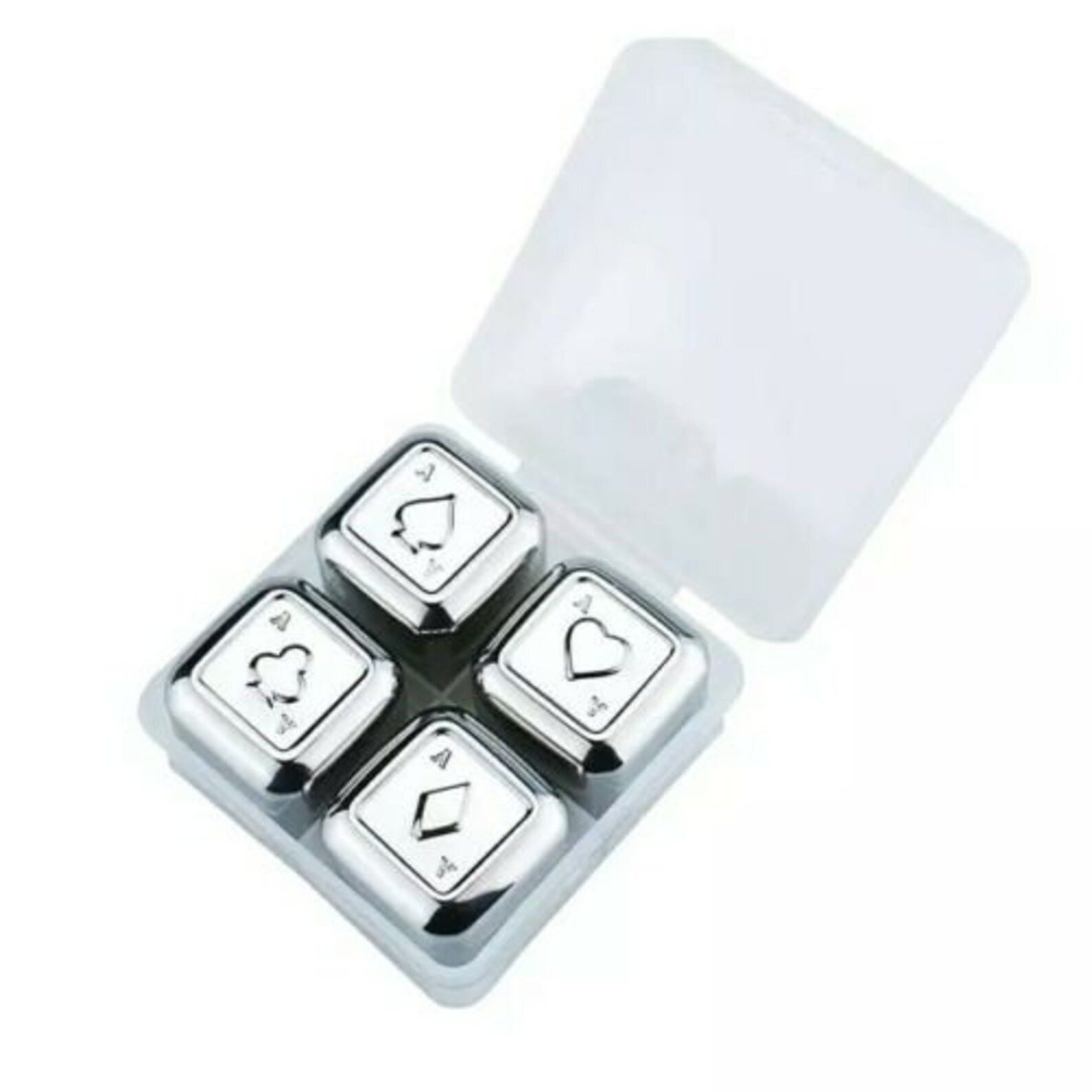 Custom Stainless Steel Reusable Ice Cubes Whiskey Poker Etsy