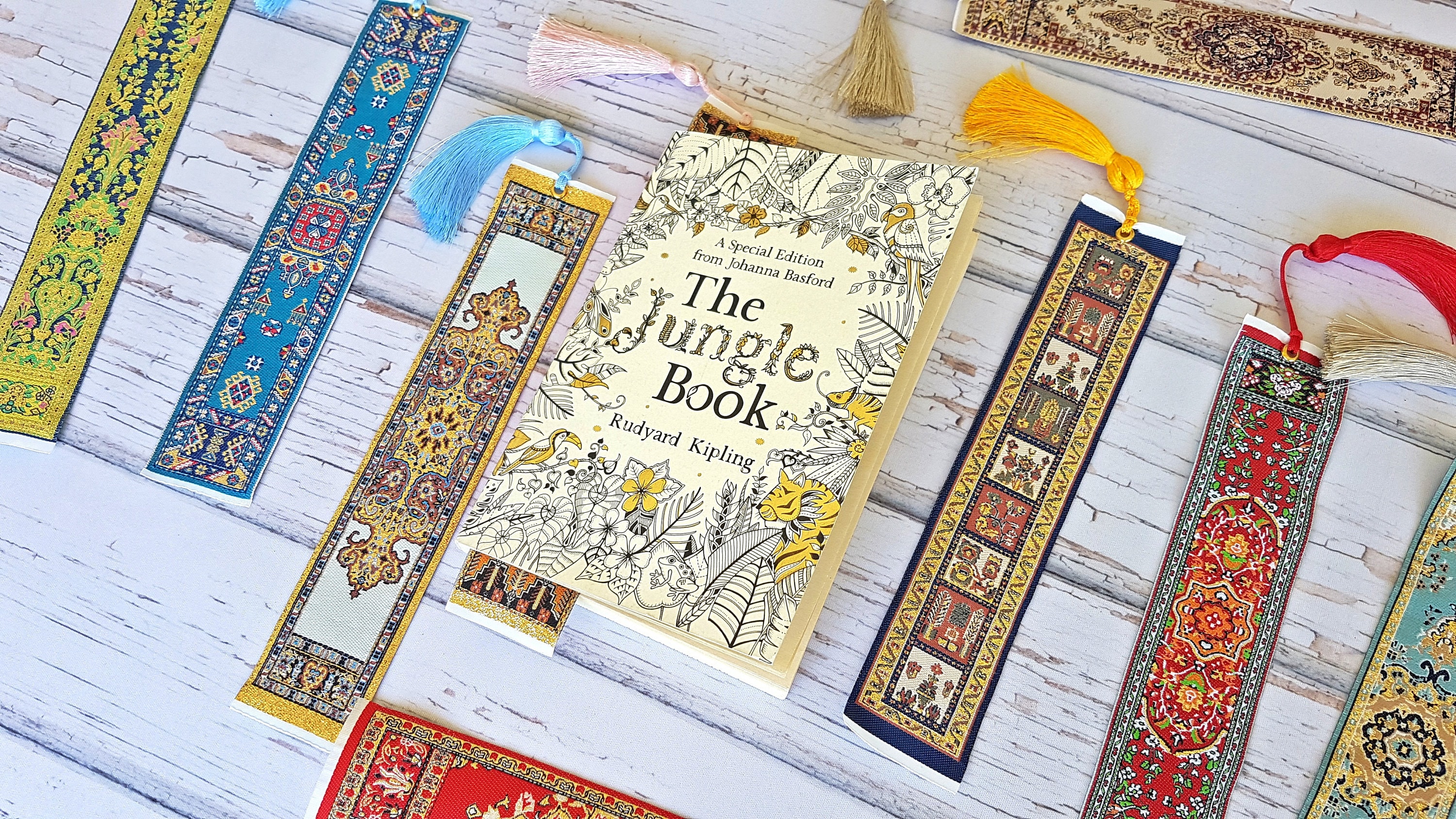 Woven Rug Bookmark Bookmark Set Bookmarks With Tassel Small Etsy