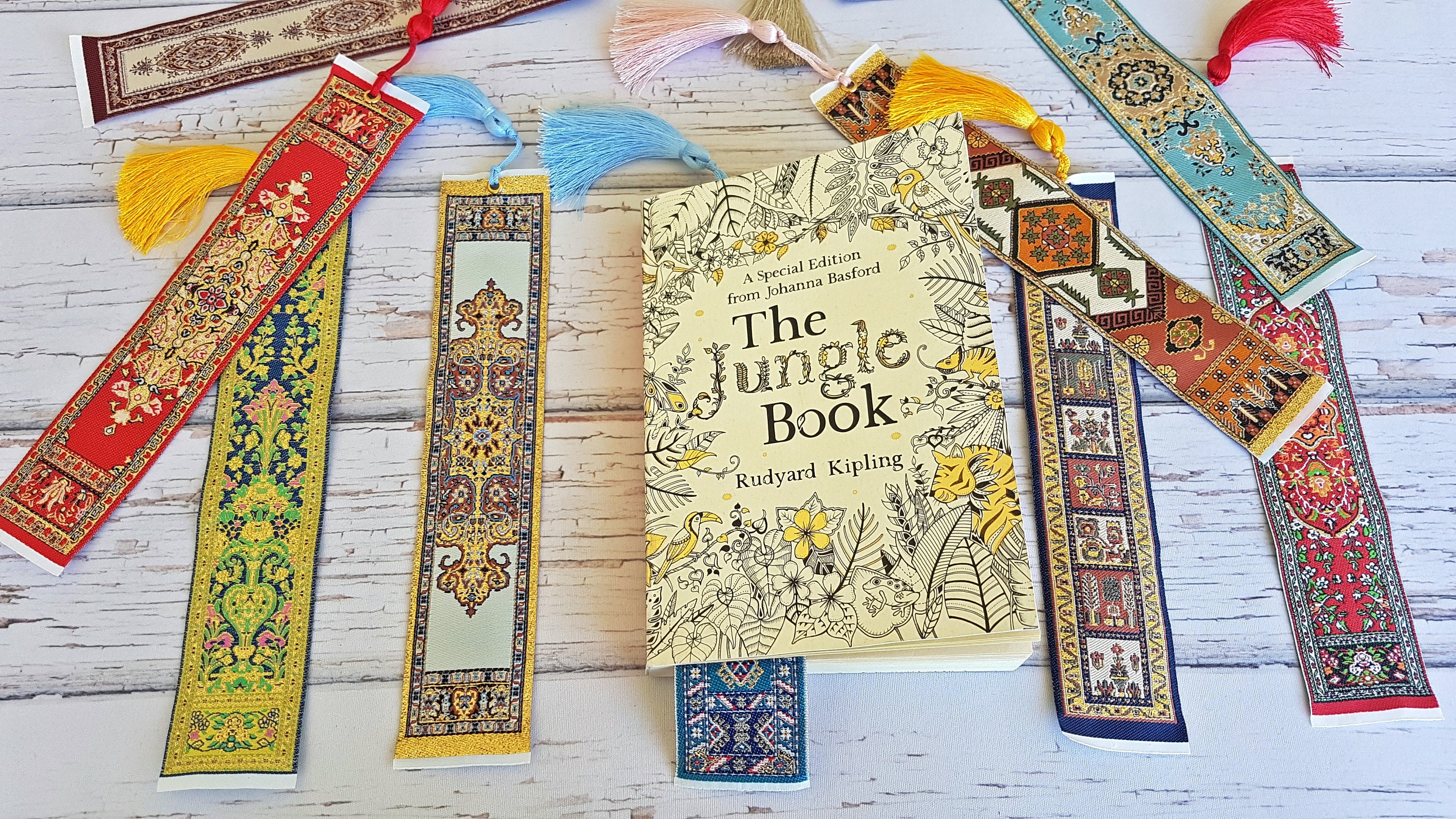 Woven Rug Bookmark Bookmark Set Bookmarks With Tassel Small Etsy