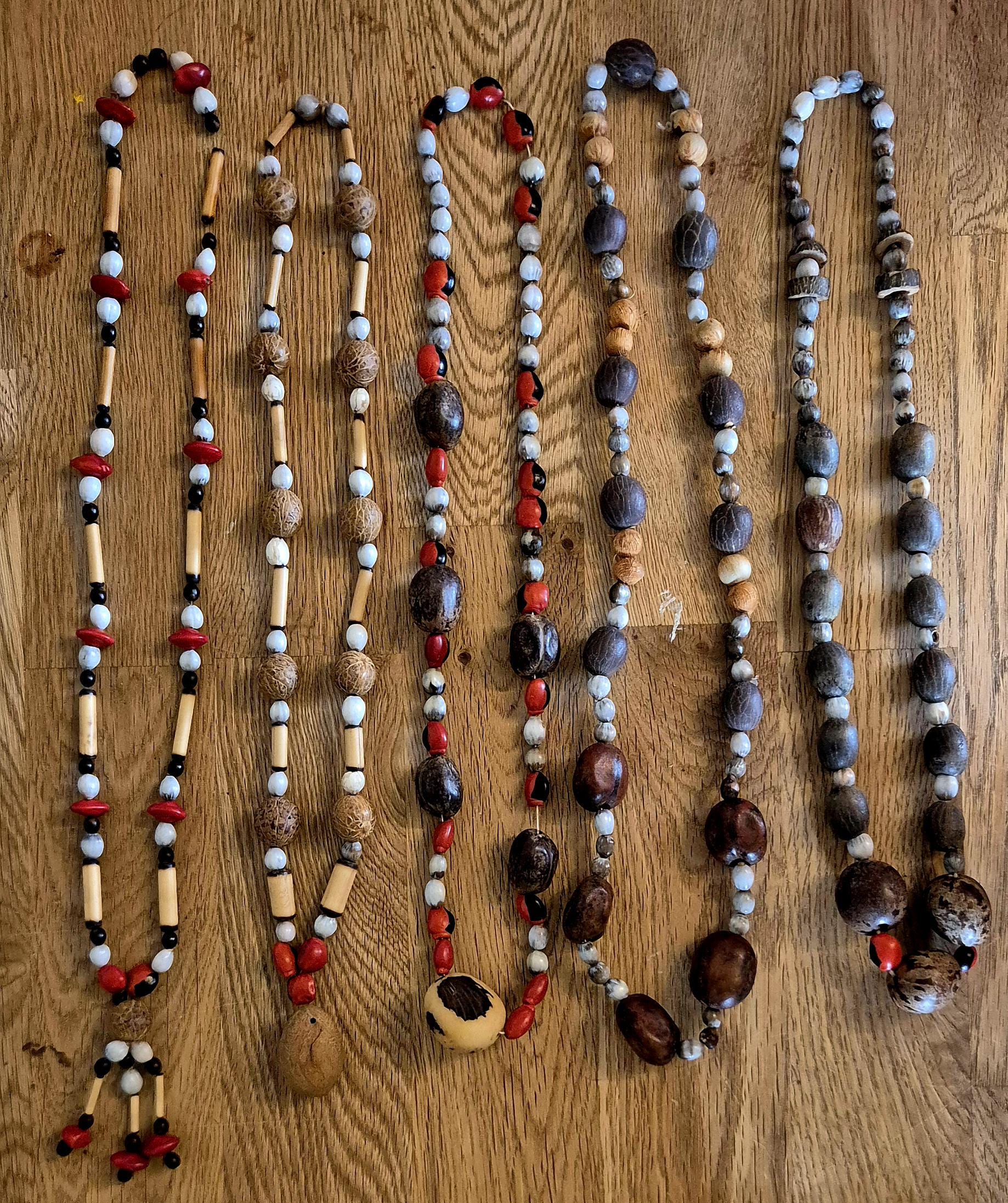 Brazilian Jungle Necklace: Natural Seeds From Amazon Rainforest
