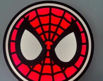 Spider-Man Lightbox – 3D Printed Superhero LED Wall & Desk Decor