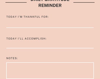 Inspirational Daily Gratitude Reminder