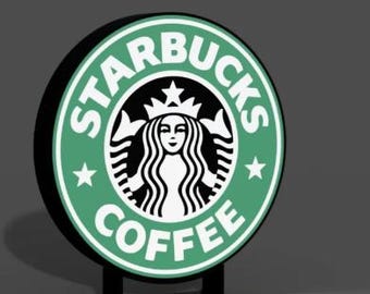 Starbucks Lightbox 3D Printed