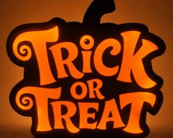 Trick Or Treat 3D Print LED Light Box