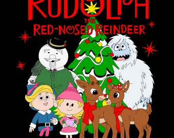 Digital SVG  - Rudolph The Red Nose Reindeer