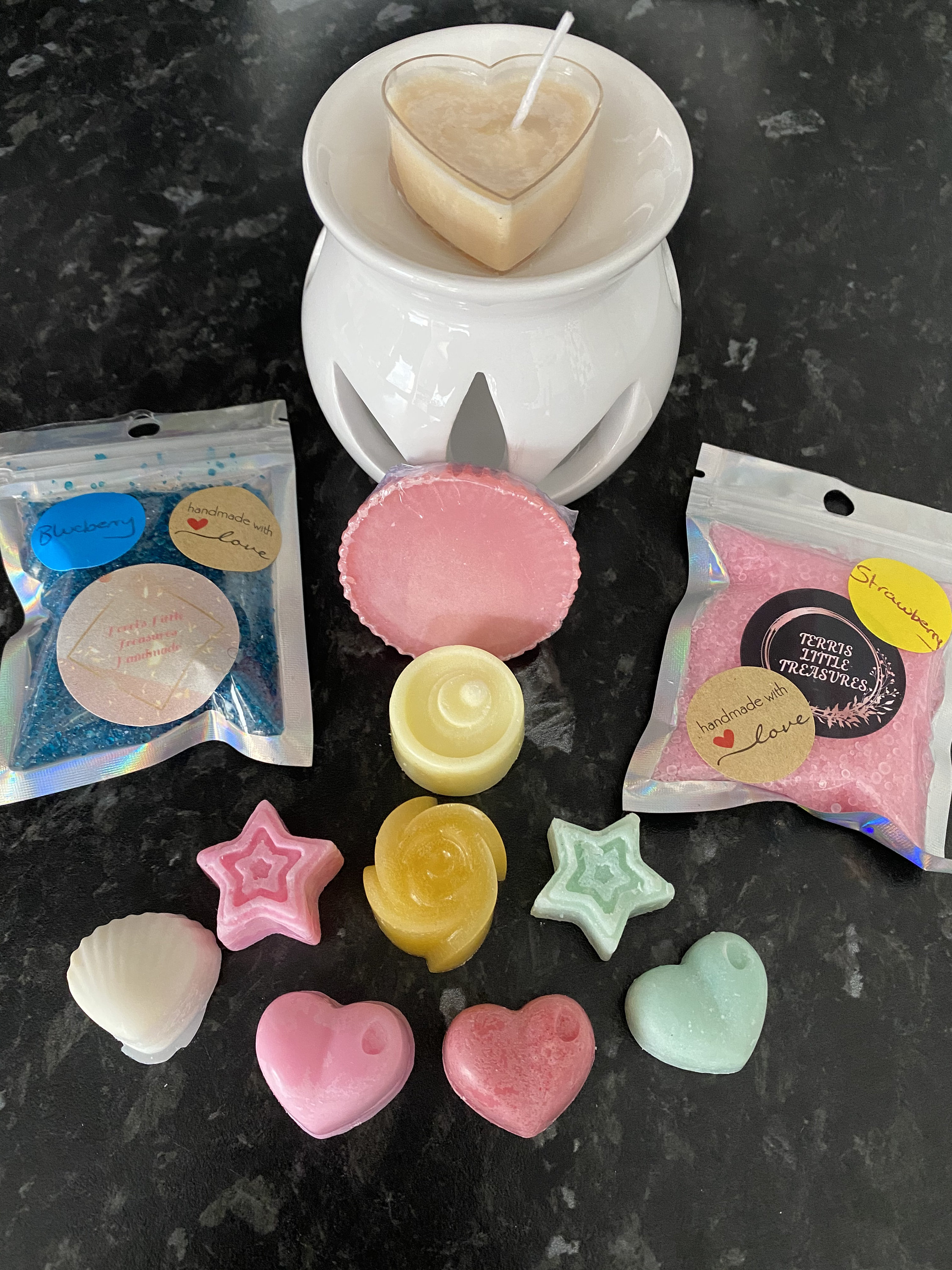 Wax melt burner set hand made Etsy