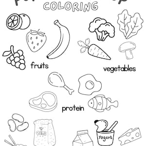 Food Group Coloring Sheet Etsy - Il 300x300.6182696862 1da9
