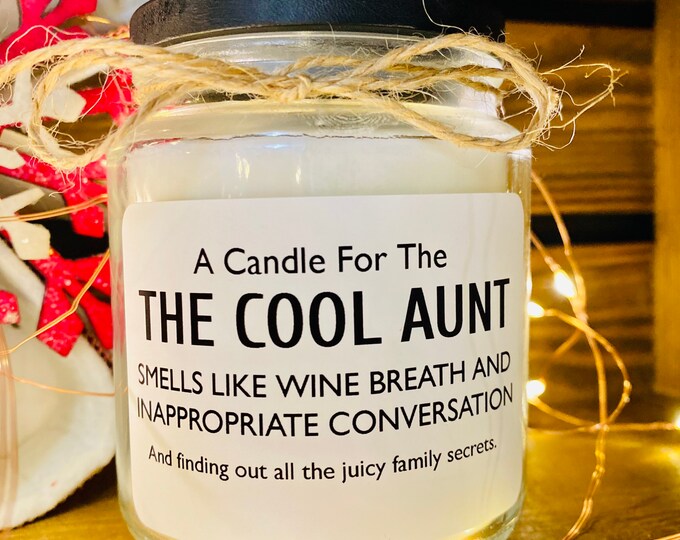 The Cool Aunt Candle Etsy