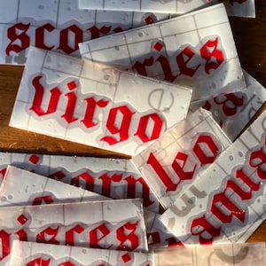 Gotische astrologie sticker