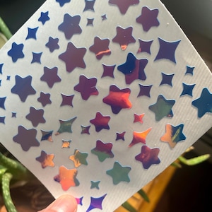 Stickervel Stars & Sparkles | TIJDSCHRIFT | PLAATBOEKEN | PLANNER | kawaii | stickers: