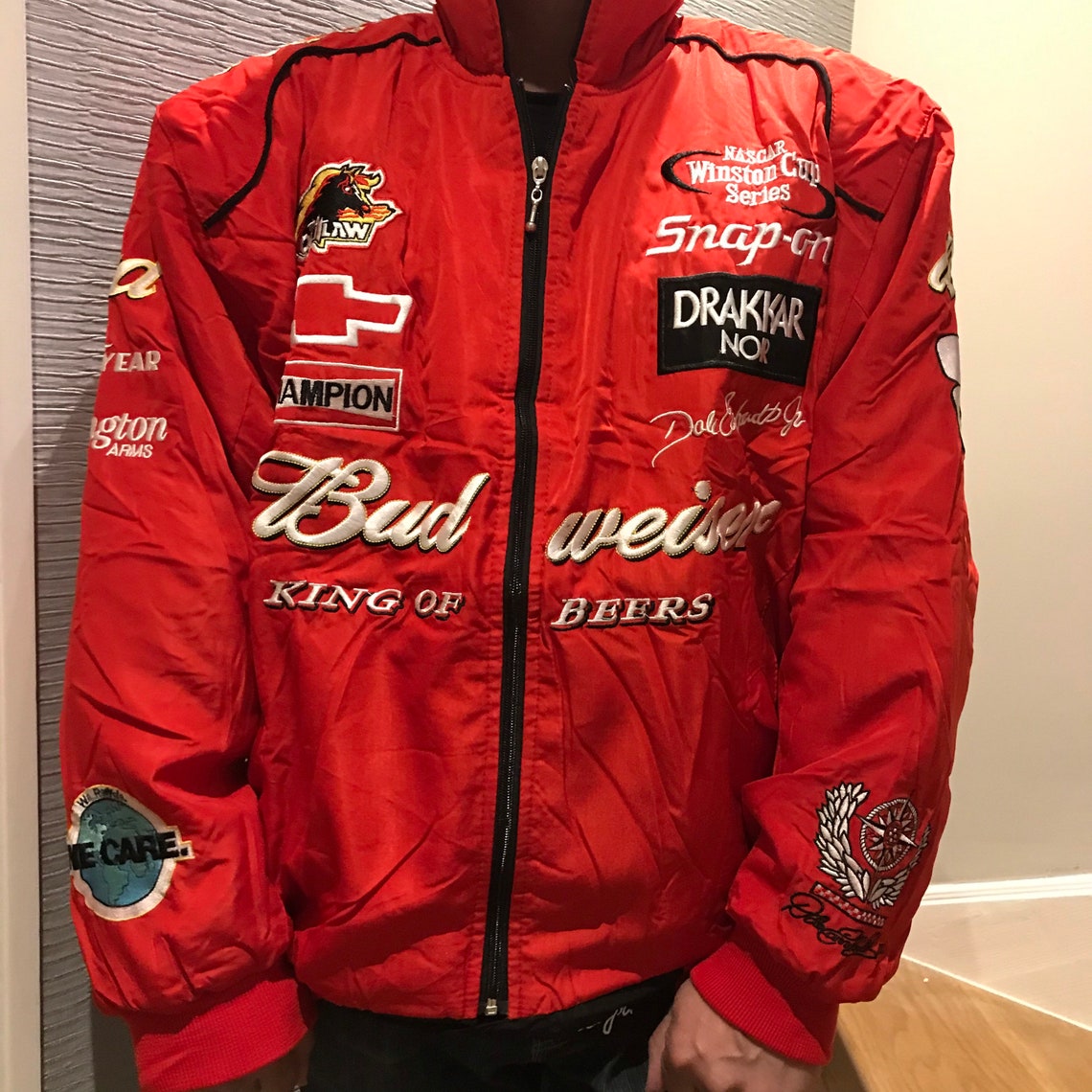Racing formula 1 zip up bomber jacket coat y2k 2000s 00s F1 | Etsy
