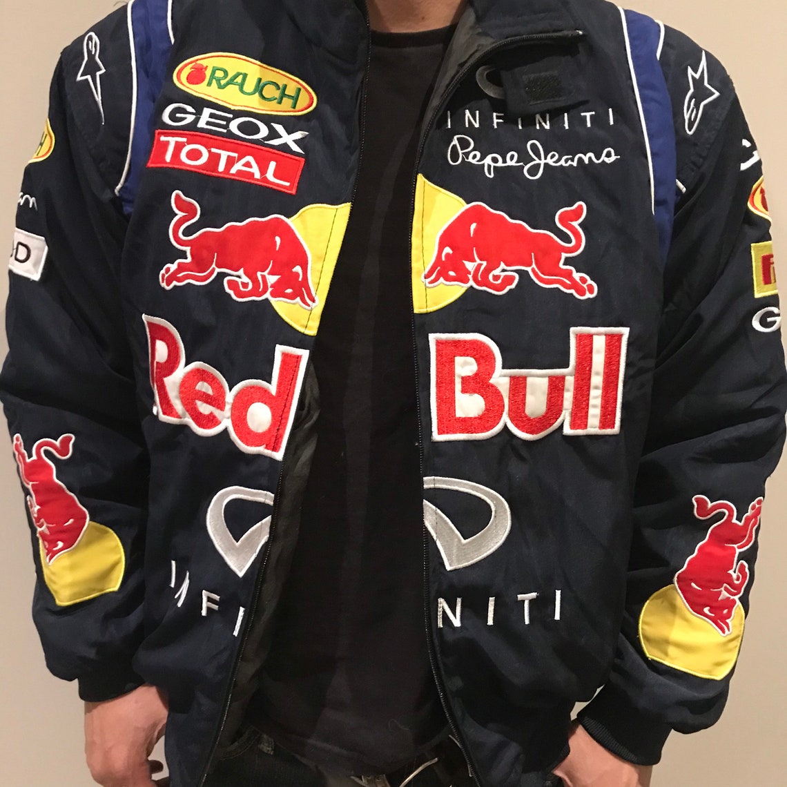 Nascar Jacket Red Bull Vintage Racing Jacket 90s F1 racing Etsy