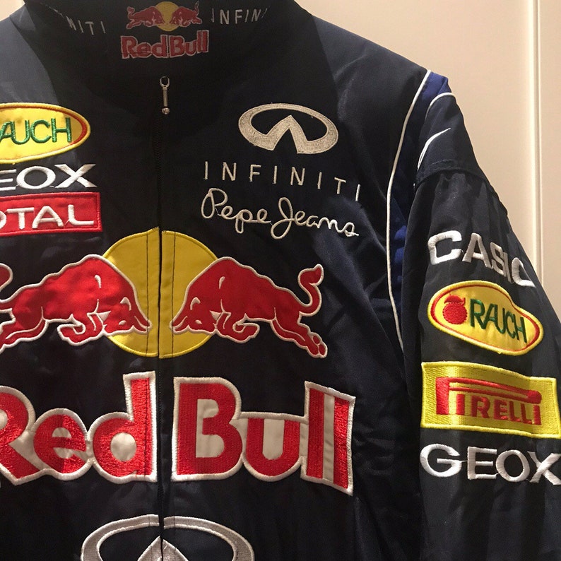 Nascar Jacket Red Bull Vintage Racing Jacket 90s F1 racing | Etsy