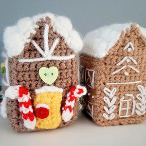 Miniature Gingerbread house crochet pattern