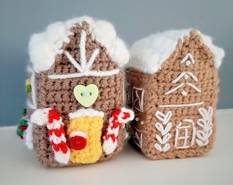 Miniature Gingerbread house crochet pattern