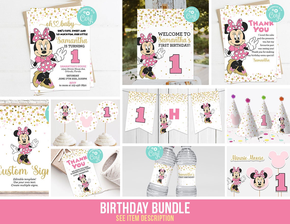 Minnie Mouse Banner Template