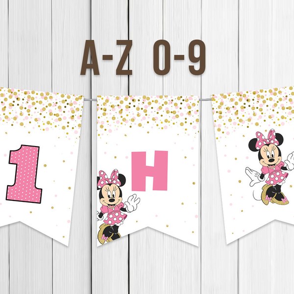 Minnie Mouse Banner - Etsy