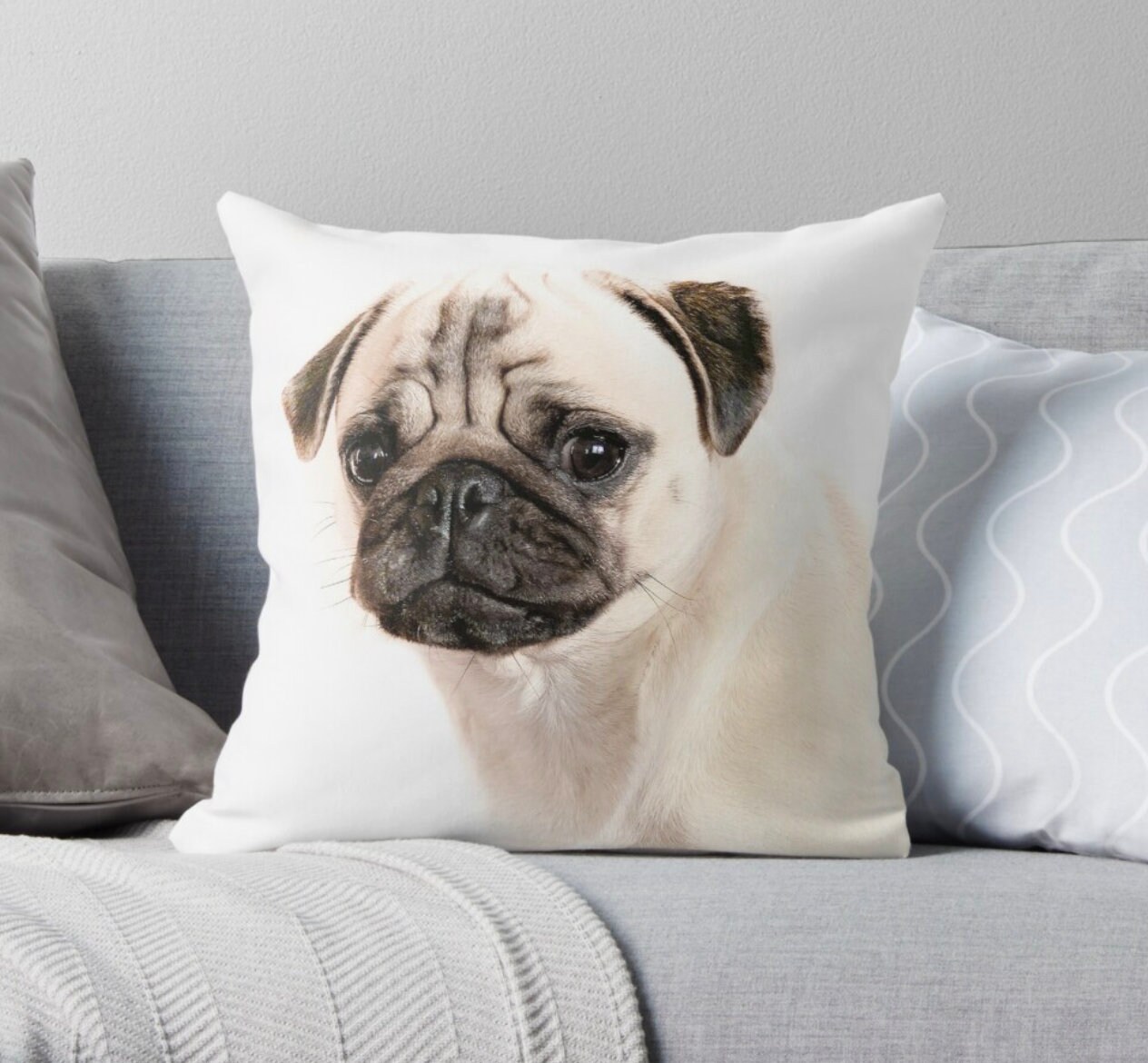 Mops Kissenbezug Mops Geschenk Hund Liebhaber Geschenke Etsy.de