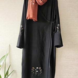 knee length dresses for ladies Eastessence Presents Double Layered Hajj Umrah Abaya Dress Available Only at Eastessence.com. 3XL [+$ 3.99] / 52 [+$ 4.99] / White