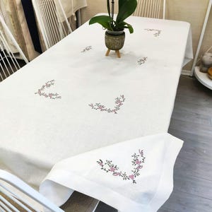 Elegant Embroidered Table Cover: Elevate Your Home
