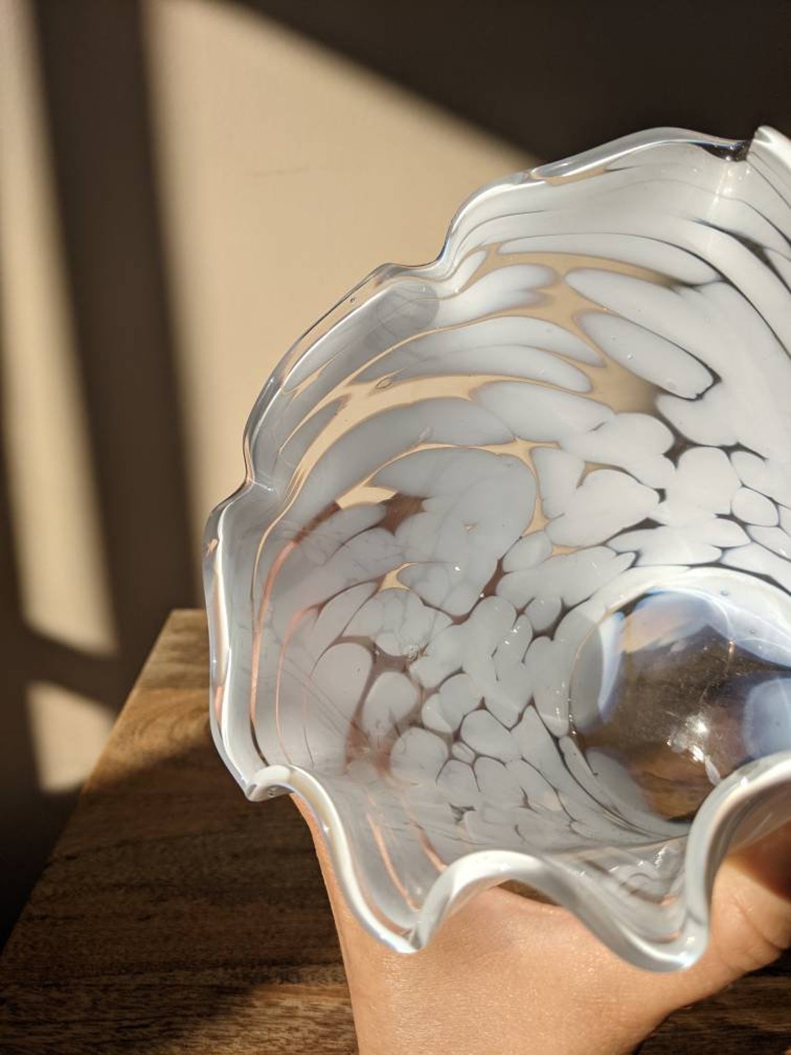 Beautiful Polish Hand Blown Art Glass Vase by Zorza With Etsy