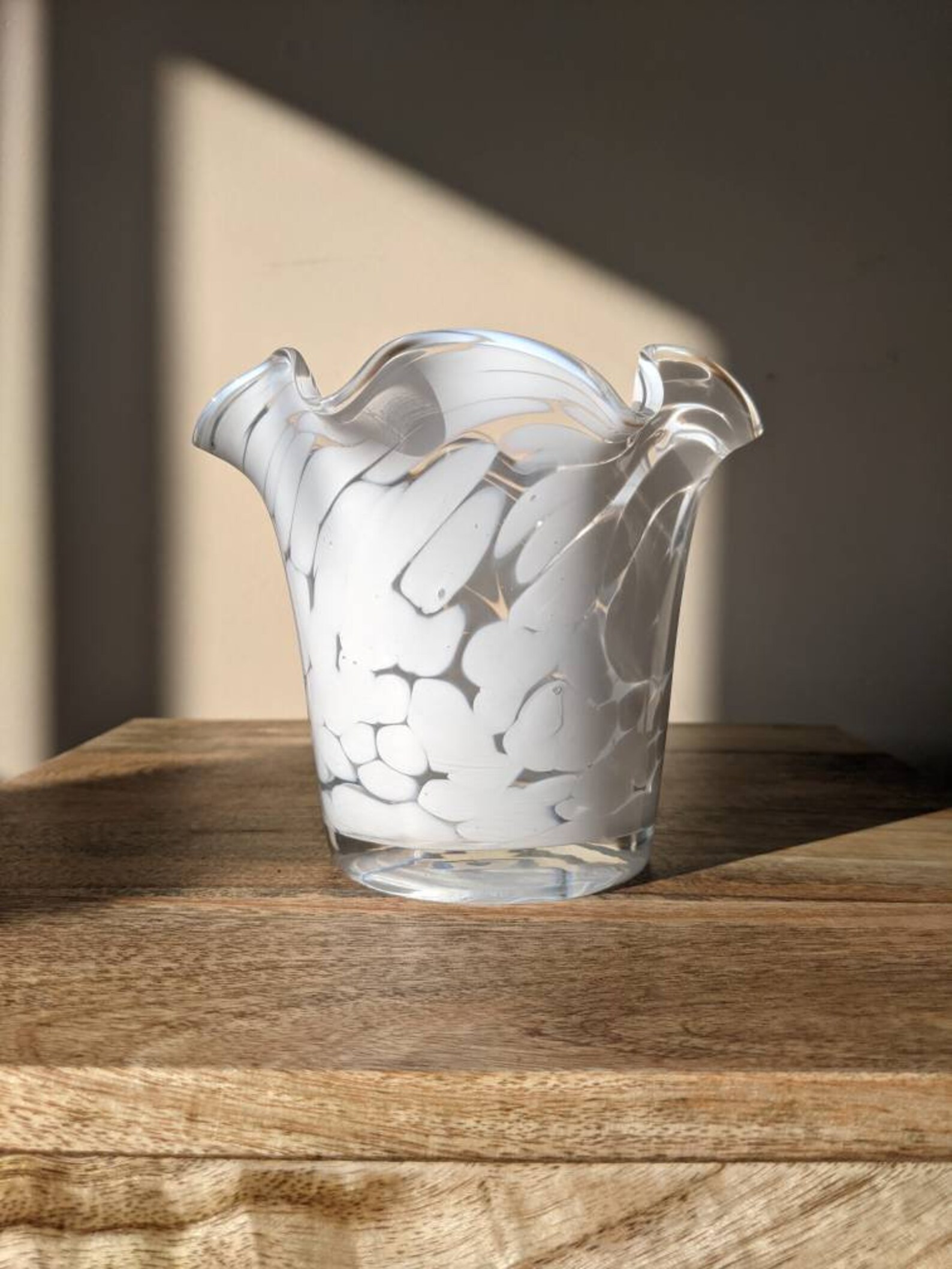 Beautiful Polish Hand Blown Art Glass Vase by Zorza With Etsy