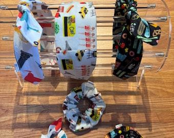 NYC Print Headband or Scrunchie: Marathon Running Gift