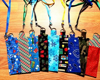 Fabric Lanyard Pen Holder: Nurse, Teacher, Office - Fun & Functional