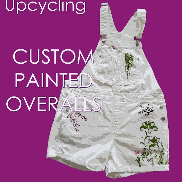 Handpainted Overalls - Etsy