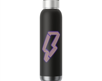 Lightning Bolt Soundwave Copper Audio Bottle 22oz