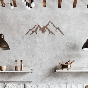 Mountain Wall Art, Large Mountain Wall Art, Mountain Metal Wall Art, Nature Mountain Metal Decor, Hill Metal Decor, Metal Wall Art