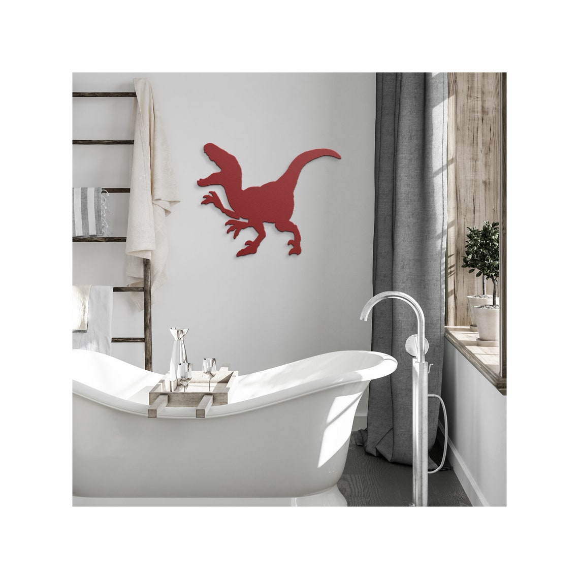 Dinosaur Velociraptor Raptor Metal Art Wall Art Metal - Etsy