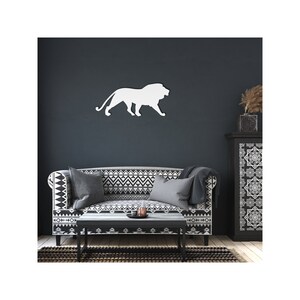 Lion Metal Wall Art: Nature Decor, King of the Jungle