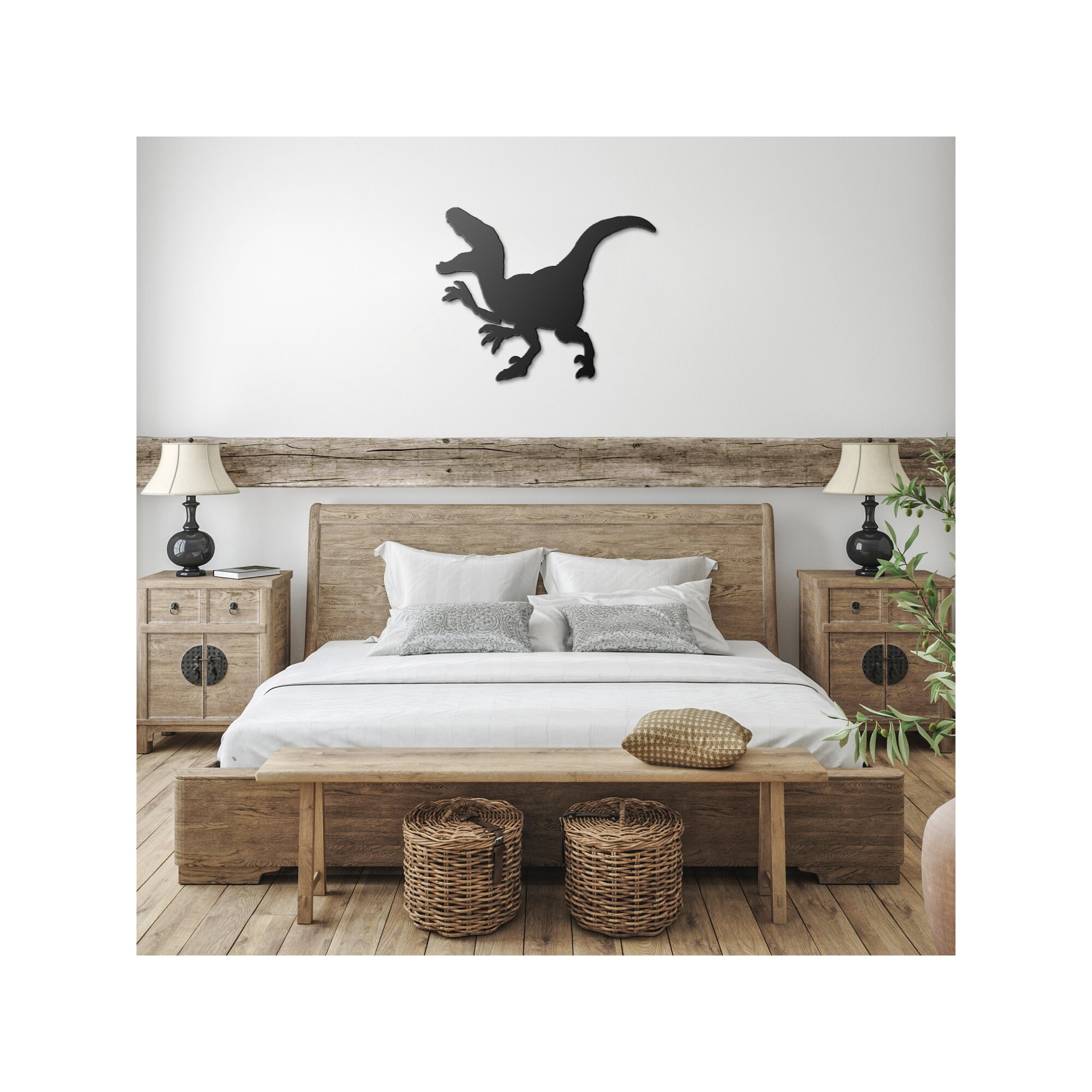 Dinosaur Velociraptor Raptor Metal Art Wall Art Metal - Etsy