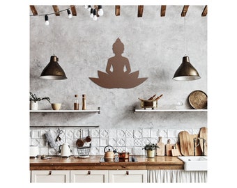 Buddha Metal Wall Art: Spiritual Zen Decor