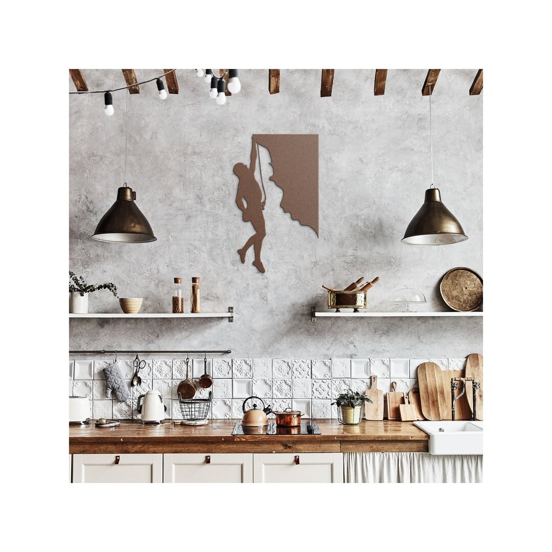 Mountain Climber Wall Art, Climbing Wall Decor, Climbers Wall Art, Etsy